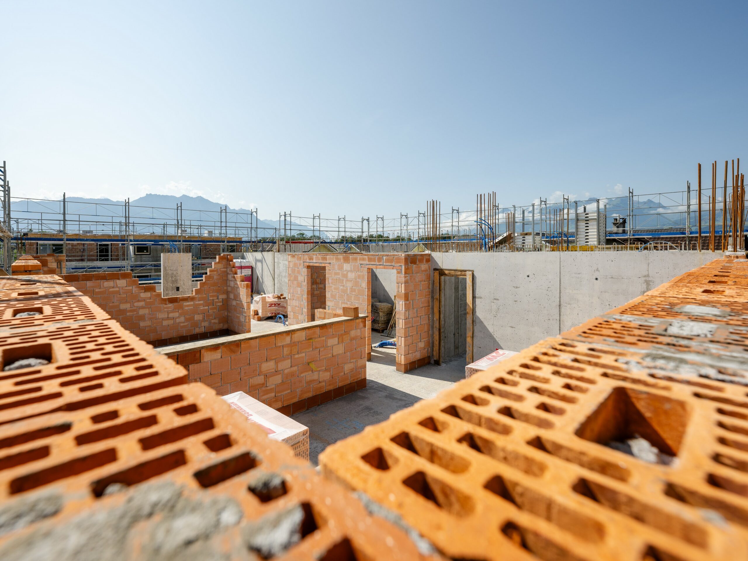 Rohbau 2. Obergeschoss Haus B im Endspurt