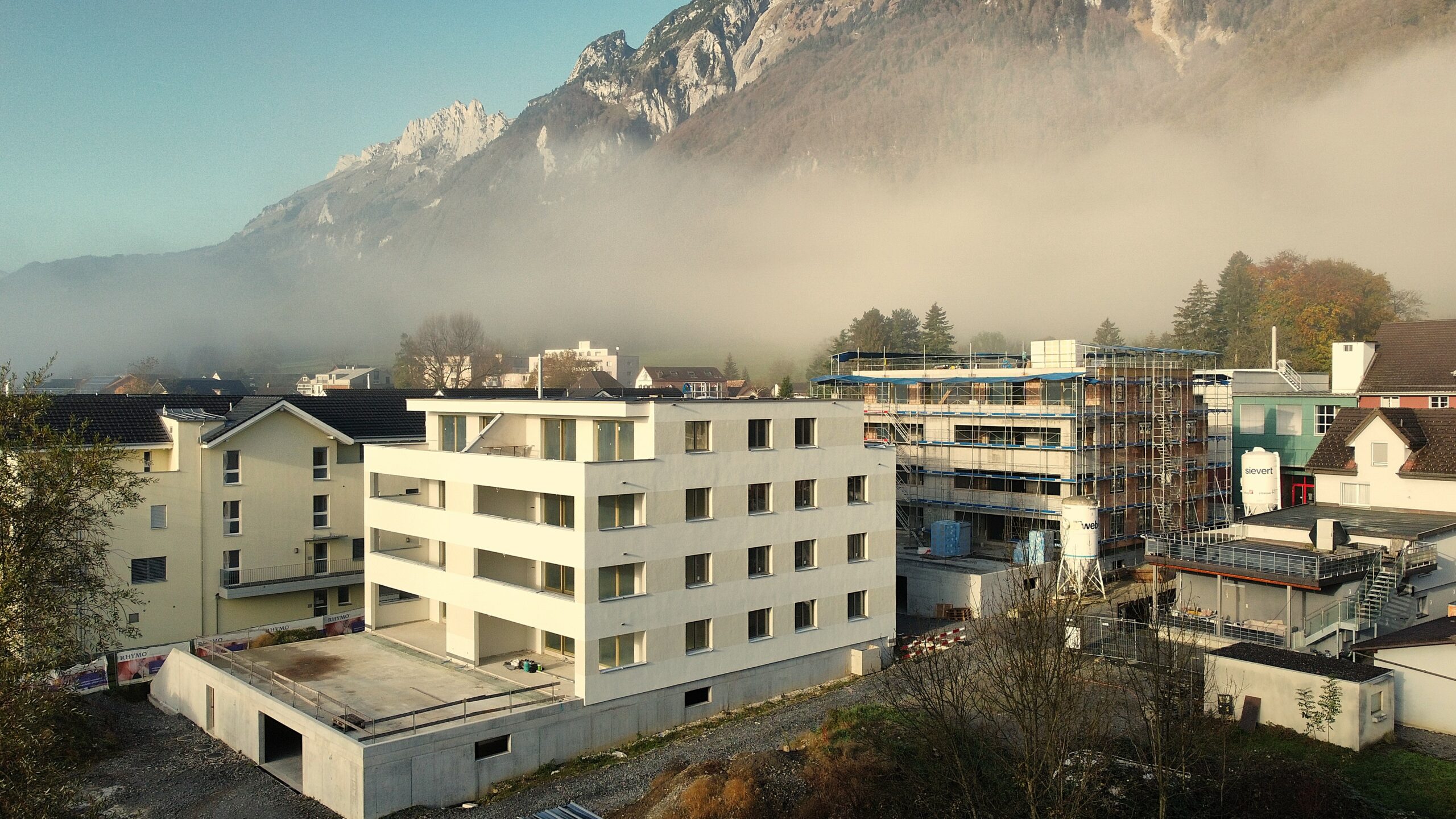 Das Baugerüst ist weg